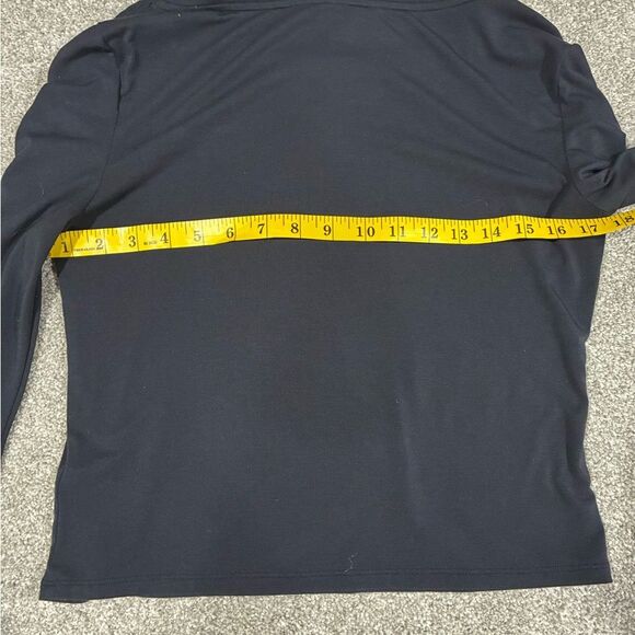 Athleta Black All Around Ruched Sleeve Long Sleeve Top Women’s XS - Picture 7 of 7